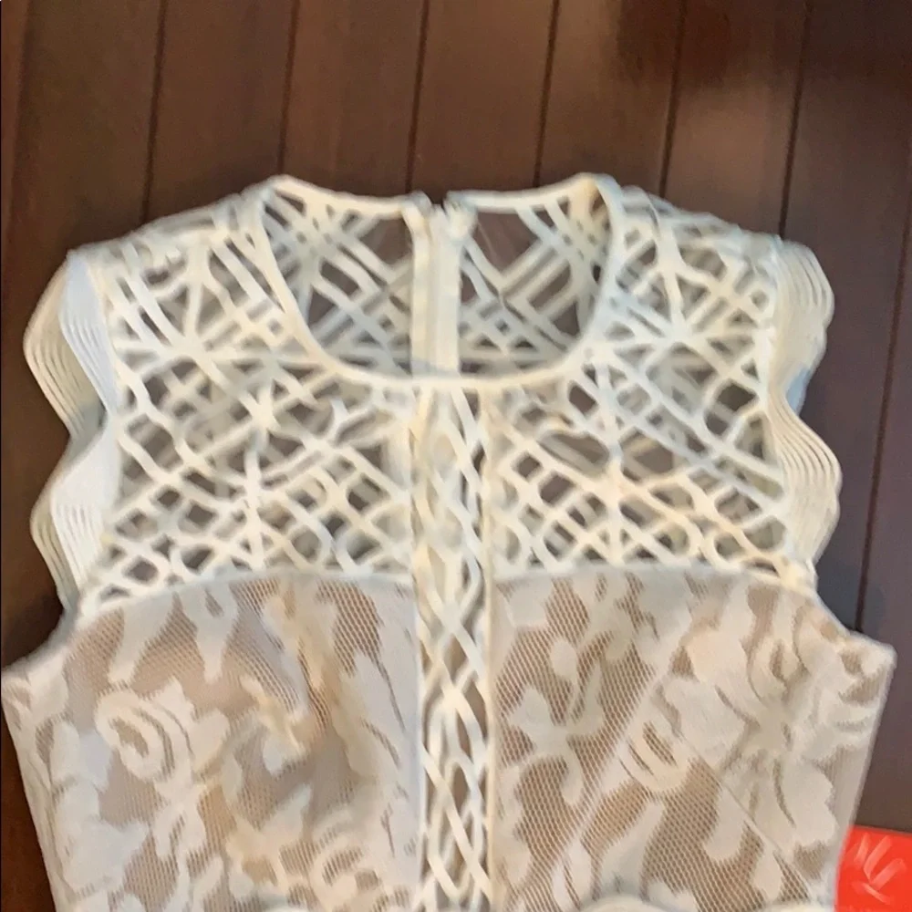 ML Monique Lhuillier Arabella Floral Lace Dress 4 - Picture 16 of 16